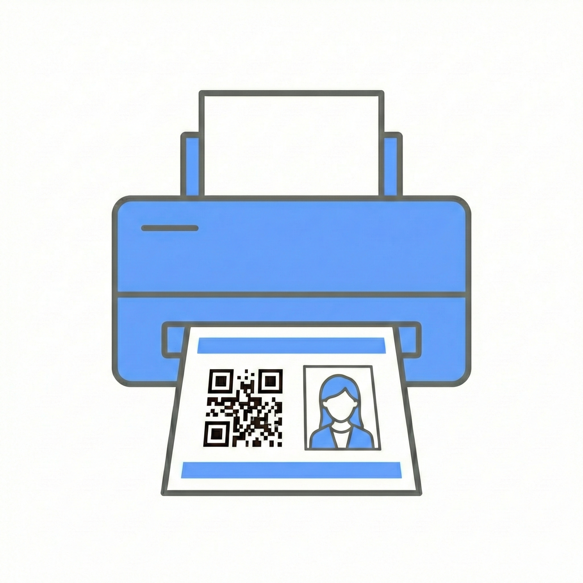 来場者バッジ印刷画像